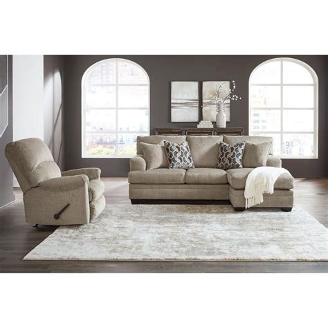 Signature Design By Ashley Stonemeade Manual Recliner In Taupe Nfm