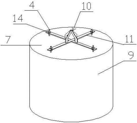 一种混凝土灌注桩内插钢管柱简易自动定位装置的制作方法