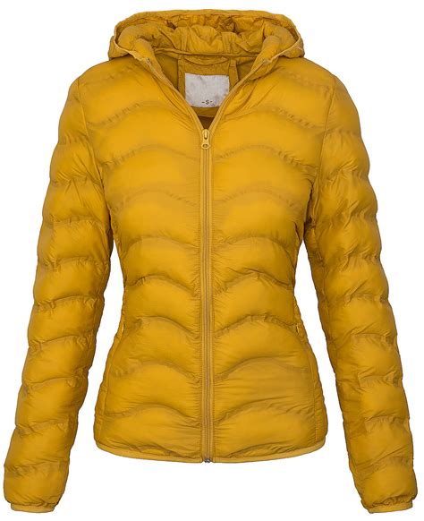 Damen Stepp Jacke Bergang Winter Steppjacke Daunen Look Gesteppt D