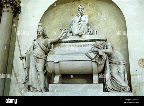 Tomb Of Dante Allighieri In The Santa Croce Church Florence Unesco