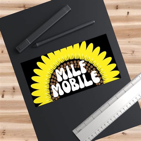 Milf Mobile Sticker Vinyl Decal Funny Bumper Stickers Car Etsy