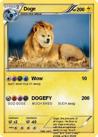 Pokémon Doge 1289 1289 Wow My Pokemon Card