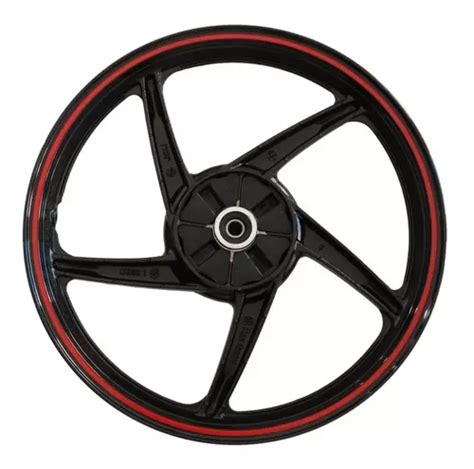 Rin Trasero Italika 125z Negro Rojo 17 Pulgadas Stk Envío gratis