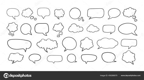 Collection Empty Speech Bubbles Comic Speech Bubble Retro Empty Comic