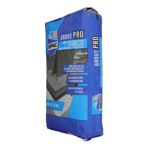 MORTERO CEMENTICIO AUTONIVELANTE IMPAC GROUT PRO 25 KG The Home Depot