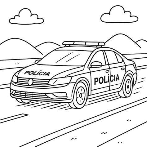 Desenho Para Colorir Carro De Policia - 12 Desenhos de Carro de Polícia para colorir e imprimir