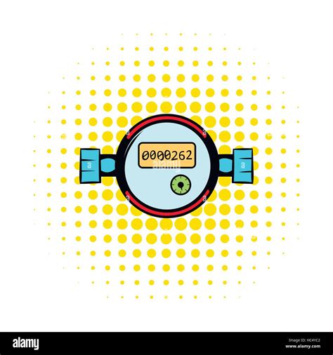 Water Meters Comics Icon Stock Vector Image Art Alamy