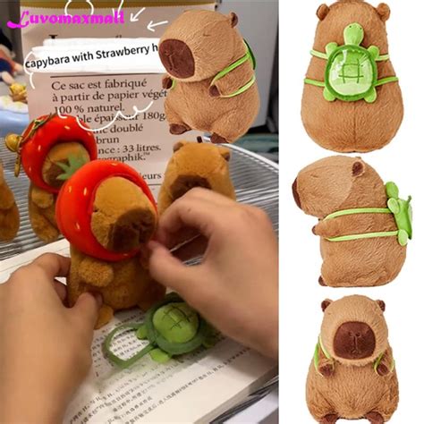 Capivara Filó de Pelúcia 10cm Fofinha Marrom Antialérgica Shopee Brasil