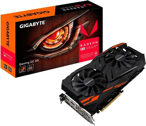 Gigabyte Radeon RX Vega 64 Tarjeta gráfica de 8 GB Color Negro