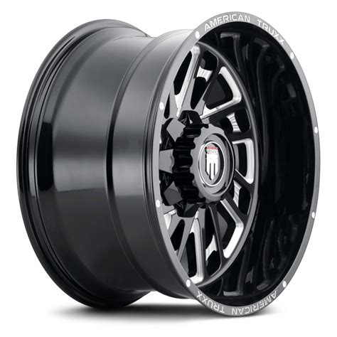 AMERICAN TRUXX AT1905 BLADE Wheels Black With Milled Accents Rims