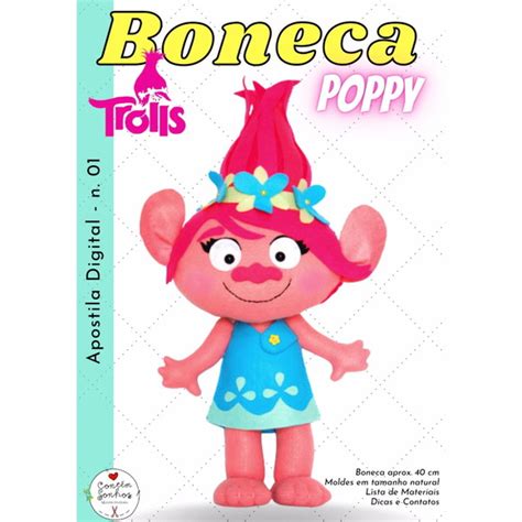 Apostila Boneca POPPY Troll Elo7 Produtos Especiais