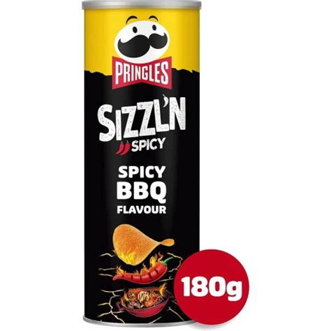 Pringles Sizzl N Spicy BBQ Flavour Sharing Crisps 180g Compare