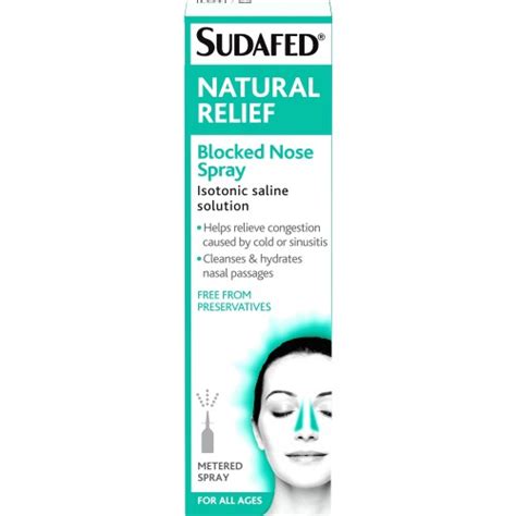 Sudafed Natural Relief Blocked Nose Spray (15ml) - Compare Prices & Where To Buy - Trolley.co.uk