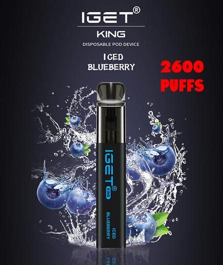 IGET KING VAPE 2600 PUFF ICED BLUEBERRY The Vape Bar