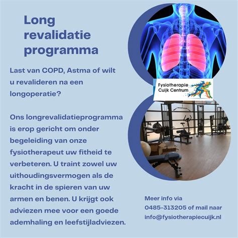 Behandeling Bij Longklachten Fysiotherapie Cuijk Centrum