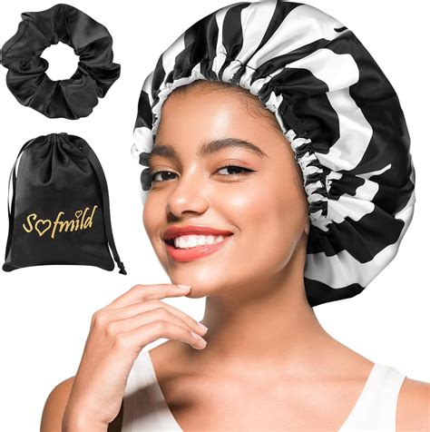 Amazon Sofmild Silk Satin Bonnet Bonnet For Sleeping Satin Cap