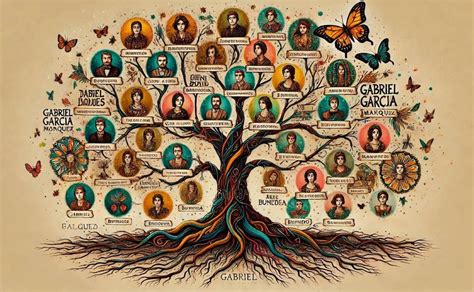 Árbol genealógico de libro y serie Cien Años de Soledad