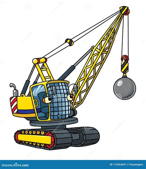 Toy Wrecking Ball Crane Royalty-Free Illustration | CartoonDealer.com ...