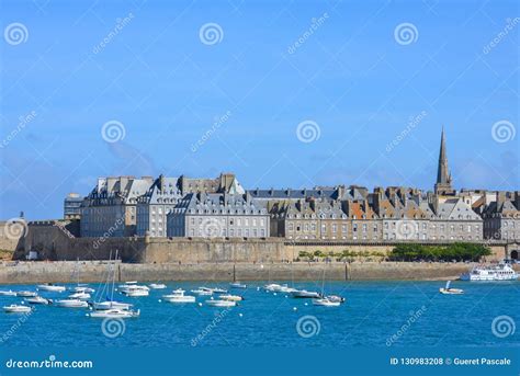 Saint Malo Harbor Editorial Stock Photo Image Of Harbor 130983208