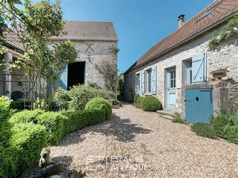 Vente Ancienne Ferme R Nov E Et Son Charmant Jardin De Cur Louville