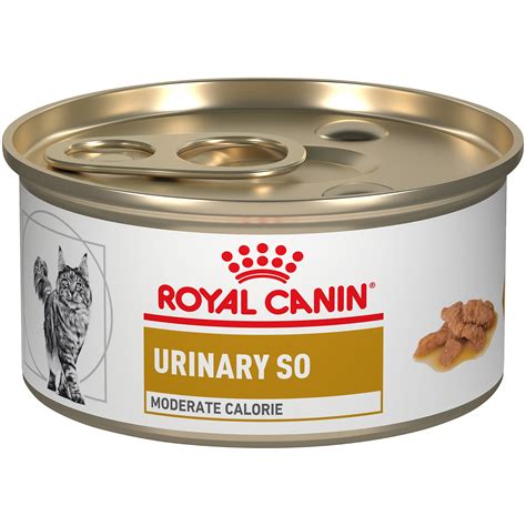 Royal Canin Veterinary Diet Feline Urinary SO Moderate Calorie Morsels In Gravy Canned Cat Food ...