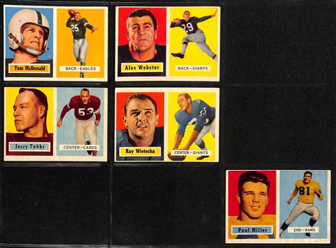 Lot Detail Topps Football Partial Set Of Cards W