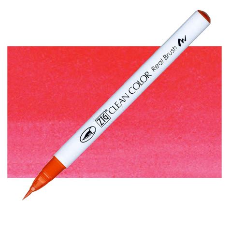 Kuretake Zig Clean Color Brush Marker Scarlet Red Jerry S Artarama