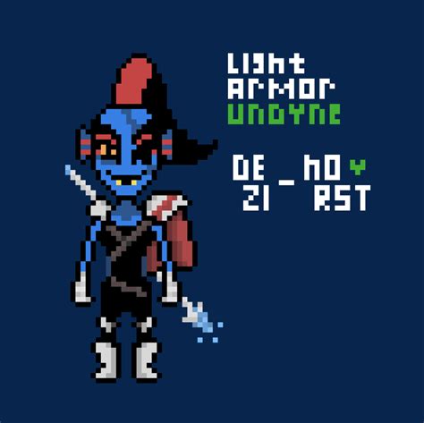 My Undyne Sprite Light Armor Rundertale