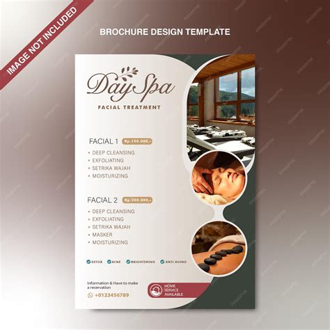 Premium Vector Spa Brochure Flyer Design Template