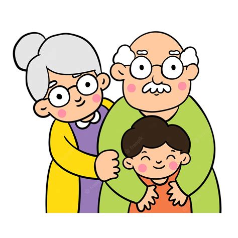 Premium Vector Draw Doodle Styles Of Grandparents Day