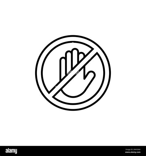 Stop Icon Vector Stop Road Sign Hand Stop Icon Vector Stock Vector