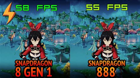 Snapdragon 8 Gen 1 Vs Snapdragon 888 Genshin Impact Youtube