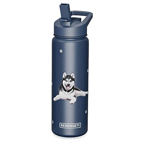 Water Bottle Siberian Husky Four Your Paws Only