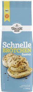 Bauckhof Bio Schnelle Brötchen Saaten glutenfrei 500 g Online