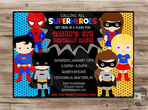 Superhero Birthday Card Template | Creative Professional Template