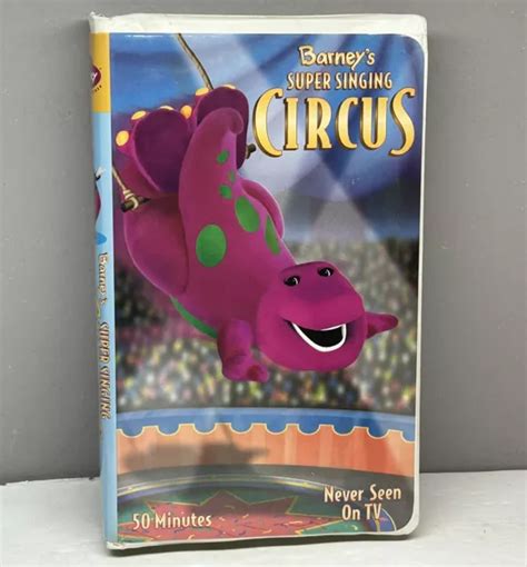 Barney Friends Super Singing Circus Vhs Video Tape Vtg Clamshell Case