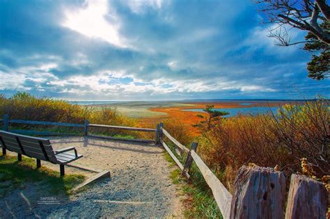 Epic Fall Cloudscapes Above Nauset Bay Today Cape Cod National