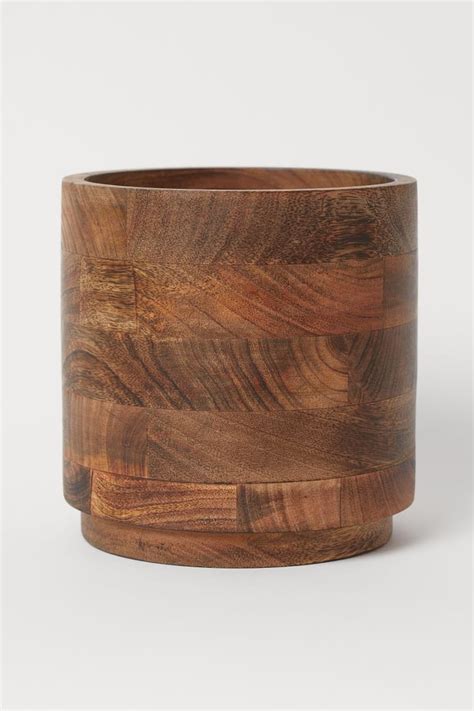 H&M Large Wooden Plant Pot | The Best and Most Stylish Home Decor in ...