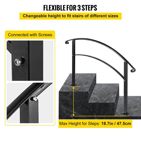 Buy Happybuy Handrails For Outdoor Steps Fit Or Steps Outdoor