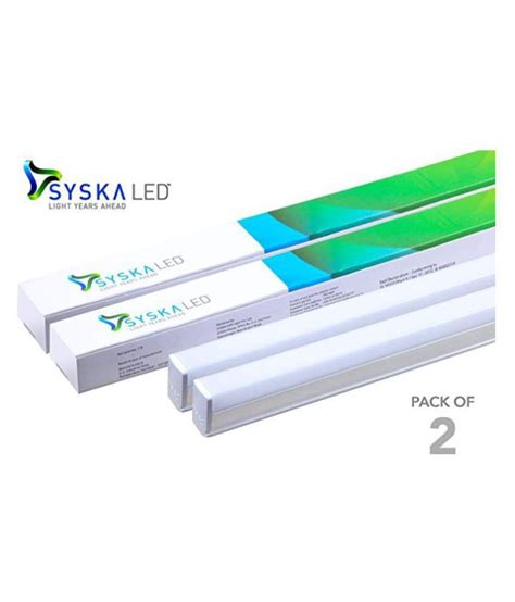 Syska W Led Tube Lights Cool Day Light Pack Of Buy Syska W