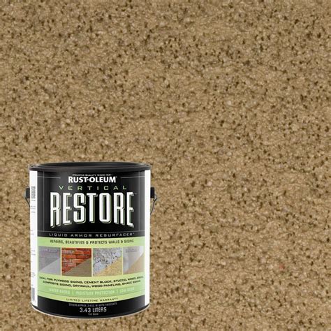 Rust Oleum Restore 1 Gal River Rock Vertical Liquid Armor Resurfacer