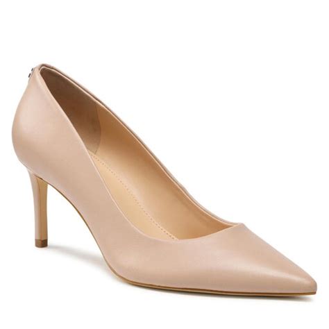 Tac N De Aguja Guess Kallyn Fl Kll Lea Beige Zapatos Es