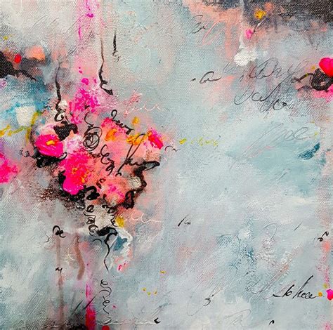 Small Abstract Painting On Canvas Wildspringartstudio Laura Spring