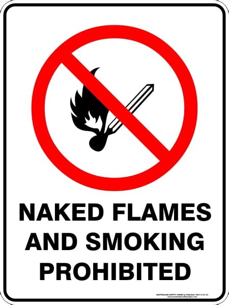 Naked Flames And Smoking Prohibited Buy Now Discount Safety Signs