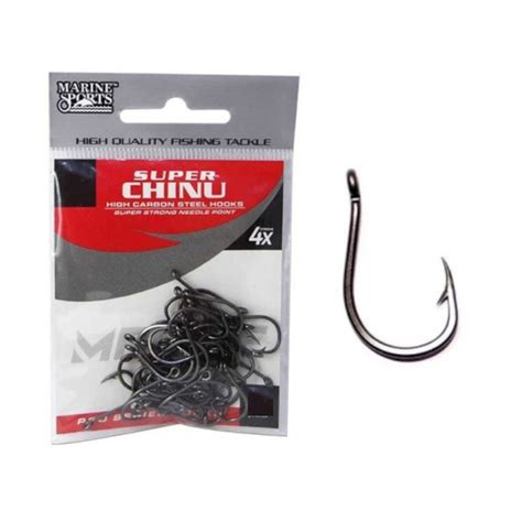 Anzol Marine Sport Super Chinu Black N C Un Tamba Pacu S Na