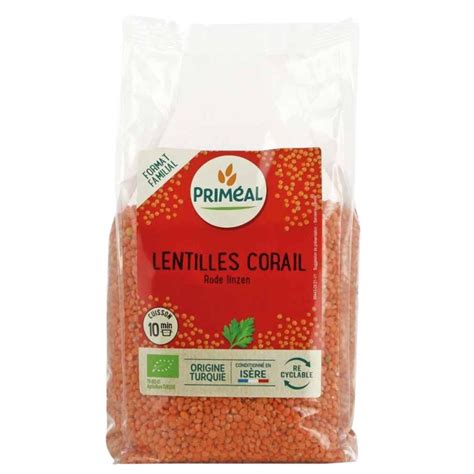 Lentilles Corail Kg Primeal Acheter Sur Etiketbio Eu