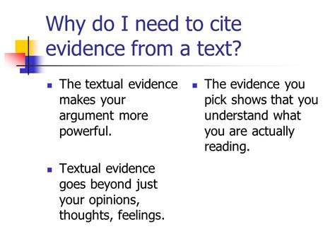 How To Cite Evidence From Text To Support Your Arguments Ppt Download