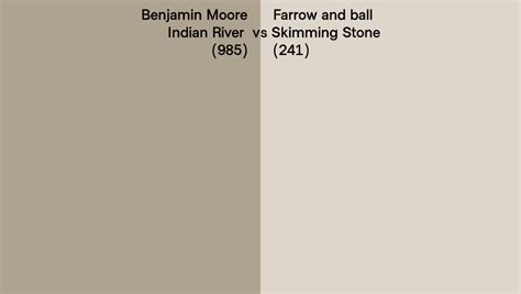 Benjamin Moore Indian River Vs Farrow And Ball Skimming Stone