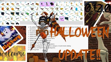 BIG HALLOWEEN UPDATE IN BLOXBURG!!!..ANAMATRONICS, MANY NEW DECORATIONS ...