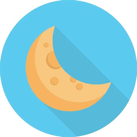 Ilustración De Vector De Luna En Un Fondo Símbolos De Calidad Premium